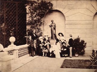 the_royal_family_on_the_terrace_of_osborne_house_by_leonida_caldesi